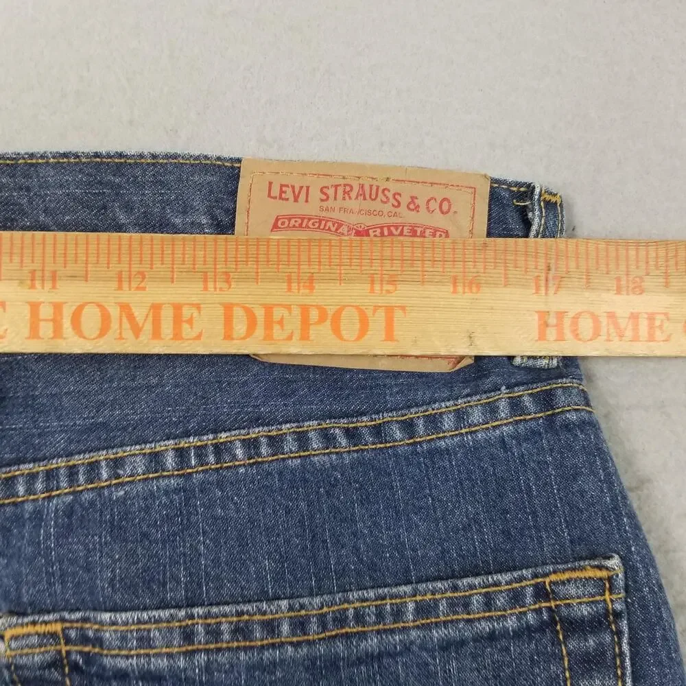 Levis 559 Relaxed Straight Jeans Mens 34x32 Blue Medium Wash 100% Cotton Denim‎